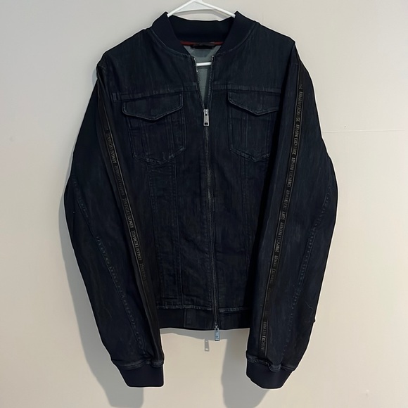 Armani Exchange denim bomber jacket. - Picture 1 of 4